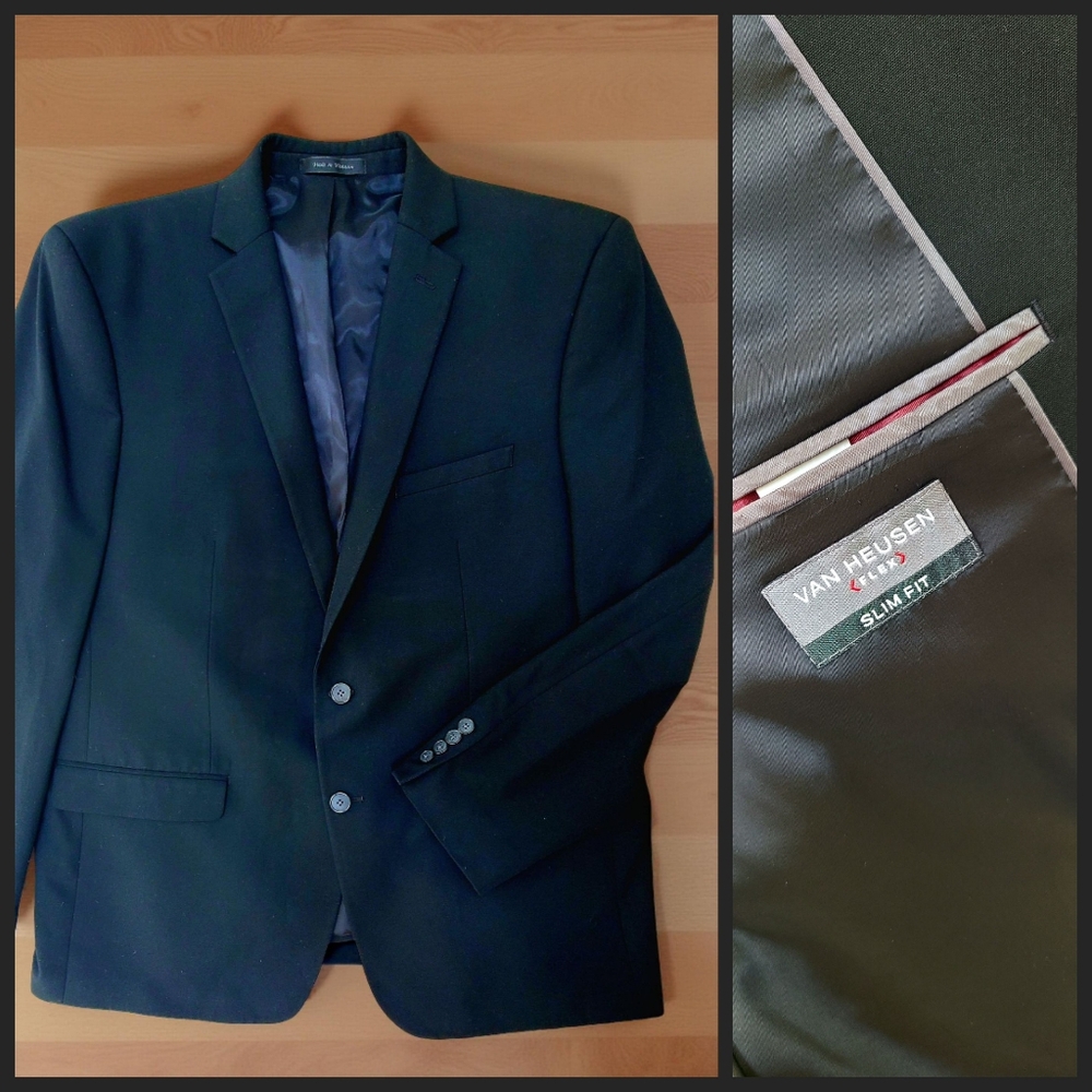 Men's Black Classic Suit Blazer Slim Fit